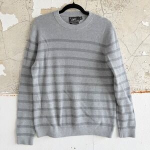 Grayers Sweater Striped Cotton Merino Wool Blend Crewneck Pullover‎ Mens L